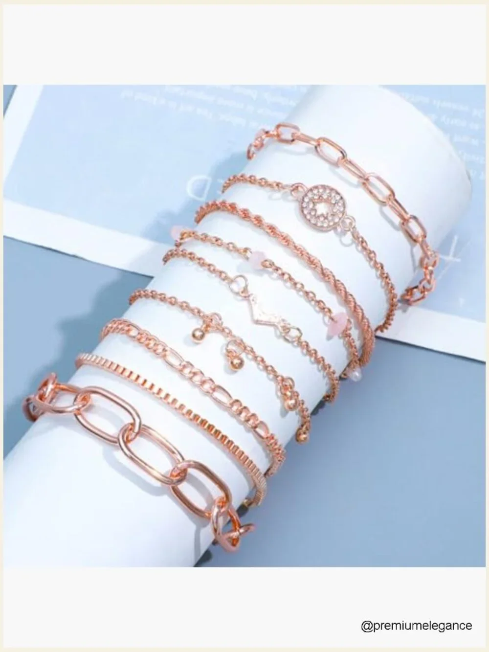 65 Piece Gold Jewelry Set Necklace Bracelet Ring Earrings Women Fashion Costume